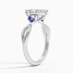 Willow Ring With Sapphire Accents Platinum Marquise Engagement Ring
