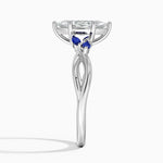 Willow Ring With Sapphire Accents Platinum Marquise Engagement Ring