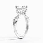 Willow Diamond Ring (1/8 ct. tw.) Platinum Asscher Engagement Ring