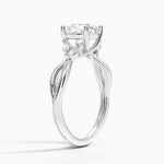 Willow Diamond Ring (1/8 ct. tw.) Platinum Cushion Engagement Ring