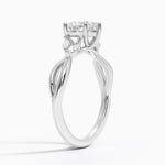 Willow Diamond Ring (1/8 ct. tw.) Platinum Heart Engagement Ring