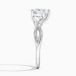 Willow Diamond Ring (1/8 ct. tw.) Platinum Heart Engagement Ring