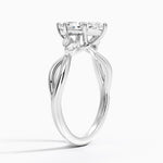 Willow Diamond Ring (1/8 ct. tw.) Platinum Marquise Engagement Ring