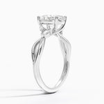 Willow Diamond Ring (1/8 ct. tw.) Platinum Oval Engagement Ring