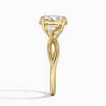 Willow Diamond Ring (1/8 ct. tw.) Yellow Gold 18k Oval Engagement Ring