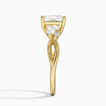 Willow Diamond Ring (1/8 ct. tw.) Yellow Gold 18k Princess Engagement Ring