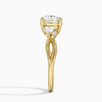 Willow Diamond Ring (1/8 ct. tw.) Yellow Gold 18k Round Engagement Ring