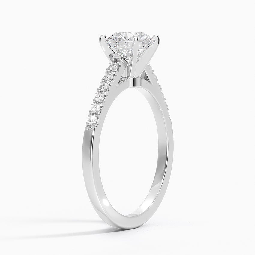 Sonora Diamond Ring White Gold 18k Round Engagement Ring