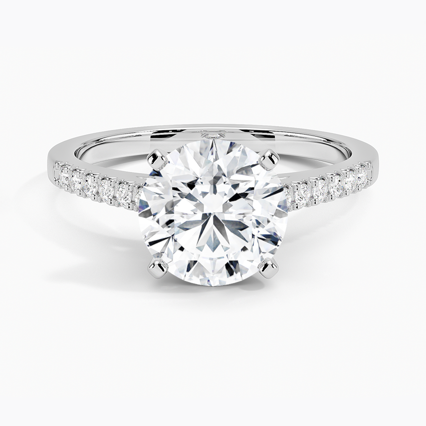 Sonora Diamond Ring White Gold 18k Round Engagement Ring