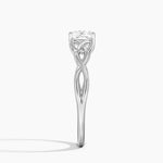 Celtic Love Knot Ring Platinum Cushion Engagement Ring