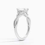 Celtic Love Knot Ring Platinum Emerald Engagement Ring