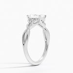 Celtic Love Knot Ring Platinum Radiant Engagement Ring