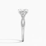 Celtic Love Knot Ring Platinum Radiant Engagement Ring