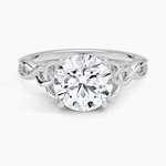 Celtic Love Knot Ring Platinum Round Engagement Ring