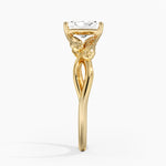 Budding Willow Solitaire Ring Yellow Gold 18k Radiant Engagement Ring