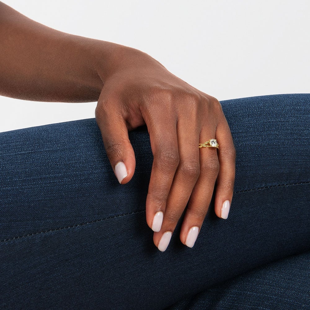 Budding Willow Solitaire Ring Engagement Ring Setting