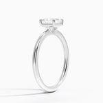 Gwen Perfect Fit Solitaire Ring Platinum Asscher Engagement Ring