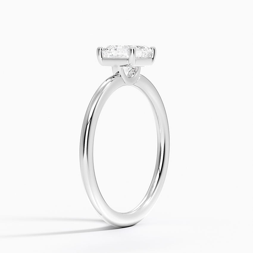 Gwen Perfect Fit Solitaire Ring Platinum Asscher Engagement Ring