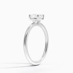 Gwen Perfect Fit Solitaire Ring Platinum Cushion Engagement Ring