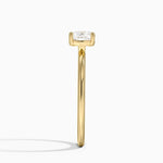 Gwen Perfect Fit Solitaire Ring Yellow Gold 18k Cushion Engagement Ring