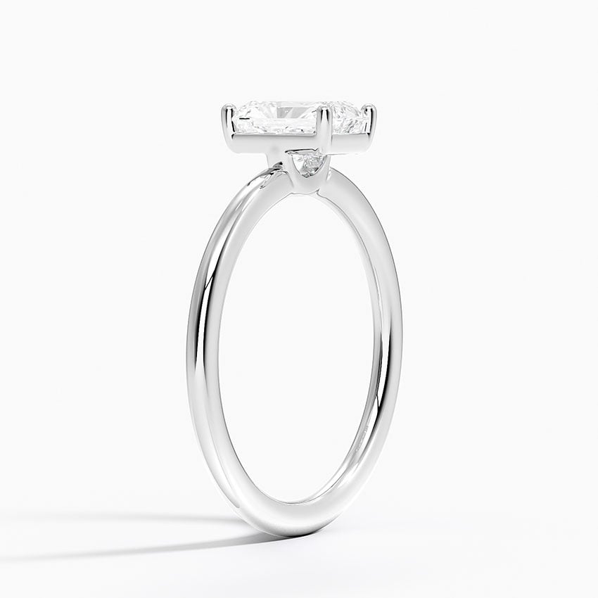 Gwen Perfect Fit Solitaire Ring Platinum Radiant Engagement Ring