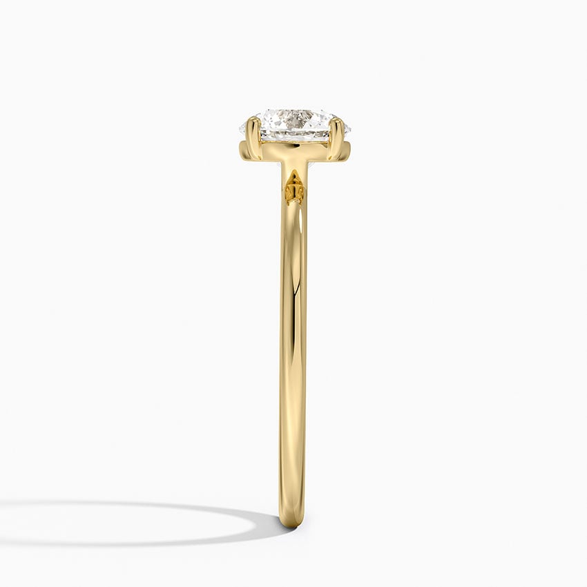 Gwen Perfect Fit Solitaire Ring Yellow Gold 18k Round Engagement Ring