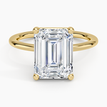 Gwen Perfect Fit Solitaire Ring Yellow Gold 18k Emerald Engagement Ring