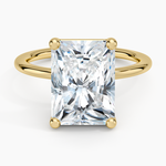 Gwen Perfect Fit Solitaire Ring Yellow Gold 18k Radiant Engagement Ring