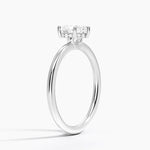 Gwen Perfect Fit Hidden Halo Diamond Ring Platinum Heart Engagement Ring