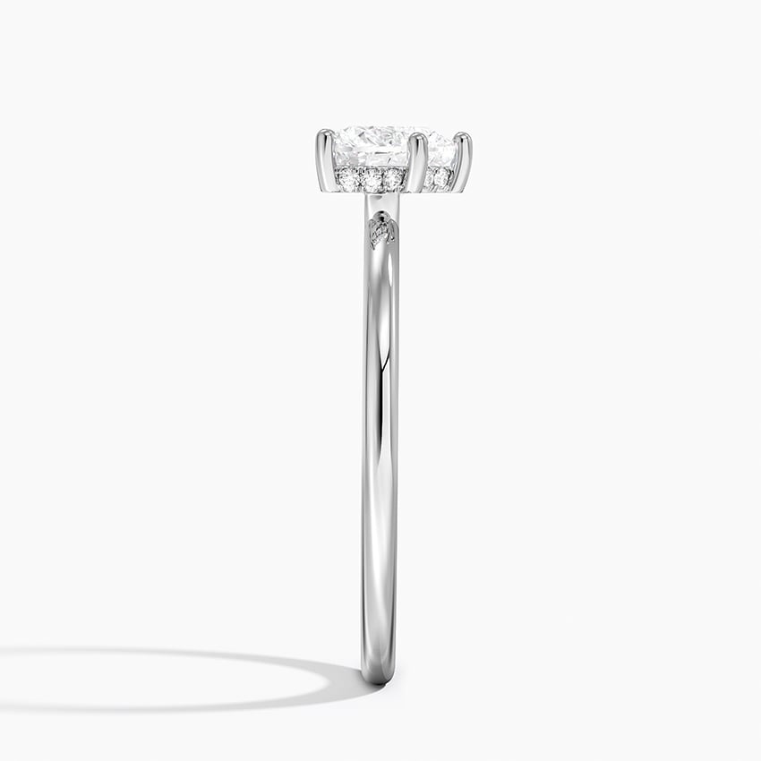 Gwen Perfect Fit Hidden Halo Diamond Ring Platinum Heart Engagement Ring