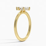 Gwen Perfect Fit Hidden Halo Diamond Ring Yellow Gold 18k Marquise Engagement Ring
