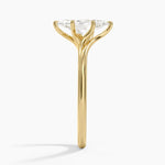 Delilah Twist Solitaire Ring Yellow Gold 18k Marquise Engagement Ring