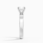Peyton 3mm Solitaire Ring Platinum Asscher Engagement Ring