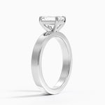 Peyton 3mm Solitaire Ring Platinum Emerald Engagement Ring