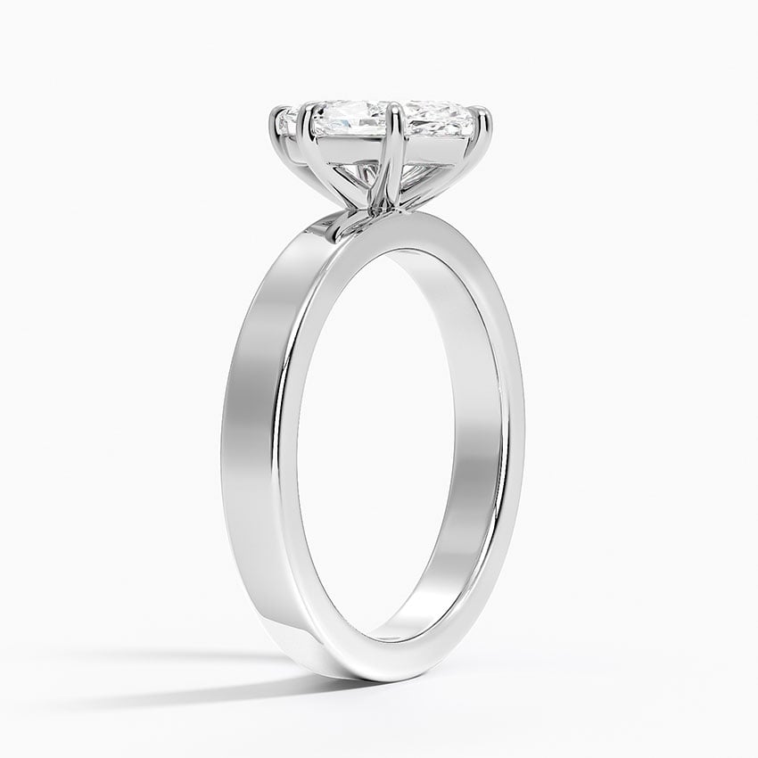 Peyton 3mm Solitaire Ring Platinum Marquise Engagement Ring