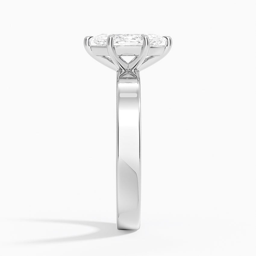 Peyton 3mm Solitaire Ring Platinum Marquise Engagement Ring