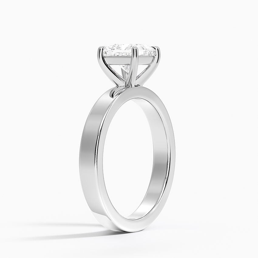 Peyton 3mm Solitaire Ring Platinum Princess Engagement Ring