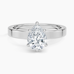 Peyton 3mm Solitaire Ring Platinum Pear Engagement Ring