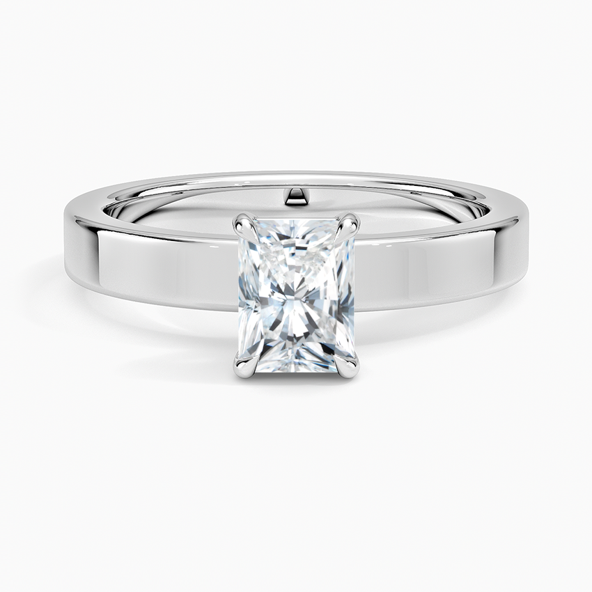 Peyton 3mm Solitaire Ring Platinum Radiant Engagement Ring