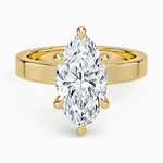 Peyton 3mm Solitaire Ring Yellow Gold 18k Marquise Engagement Ring