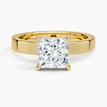Peyton 3mm Solitaire Ring Yellow Gold 18k Princess Engagement Ring