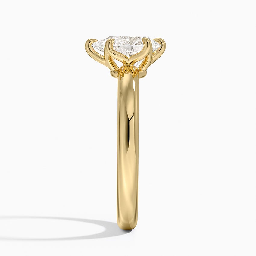 Esme 2.5mm Solitaire Ring Yellow Gold 18k Pear Engagement Ring