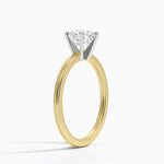 Six-Prong Petite Comfort Fit 1.5mm Solitaire Ring Yellow Gold 18k Round Engagement Ring
