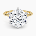 Six-Prong Petite Comfort Fit 1.5mm Solitaire Ring Yellow Gold 18k Round Engagement Ring
