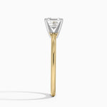 Four-Prong Comfort Fit 1.5mm Ring Yellow Gold 18k Asscher Engagement Ring