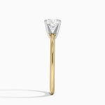 Four-Prong Comfort Fit 1.5mm Ring Yellow Gold 18k Cushion Engagement Ring