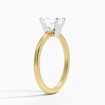 Four-Prong Comfort Fit 1.5mm Ring Yellow Gold 18k Emerald Engagement Ring