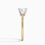 Four-Prong Comfort Fit 1.5mm Ring Yellow Gold 18k Oval Engagement Ring