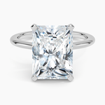 Four-Prong Comfort Fit 1.5mm Ring Platinum Radiant Engagement Ring