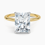 Four-Prong Comfort Fit 1.5mm Ring Yellow Gold 18k Radiant Engagement Ring